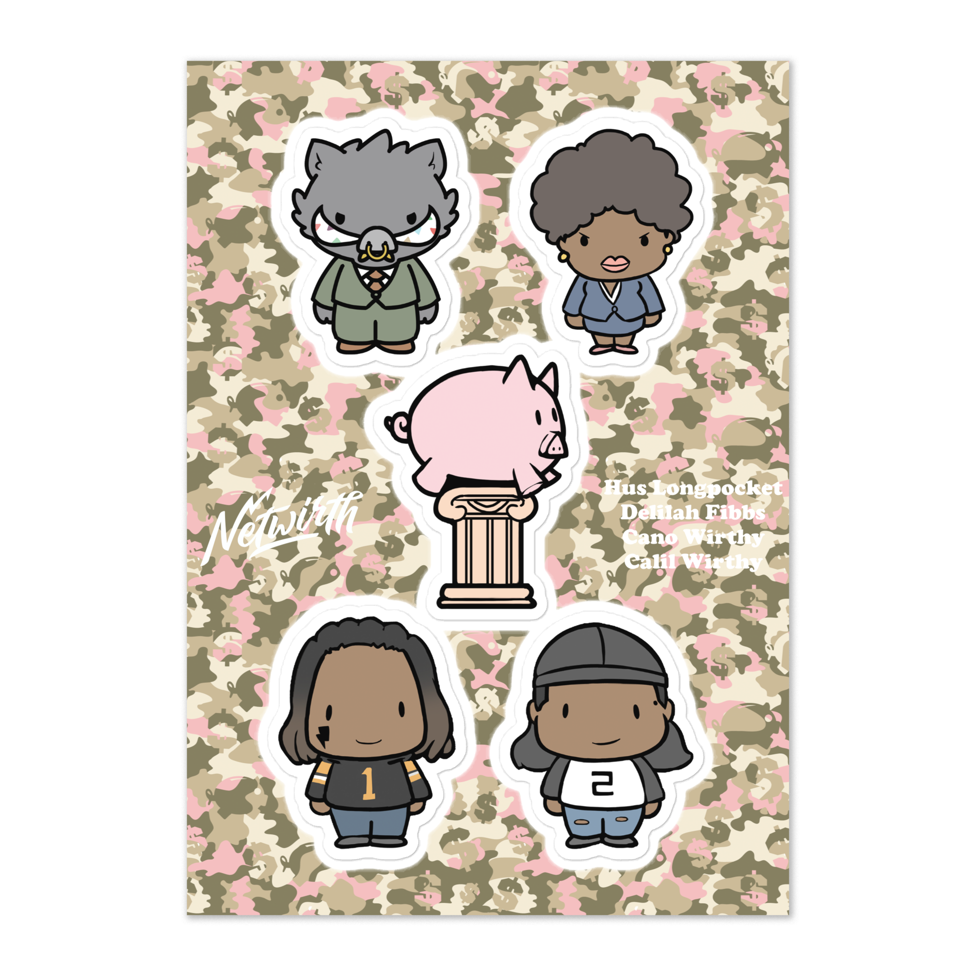 Team Netwirth Sticker Sheet team-netwirth-sticker-sheet